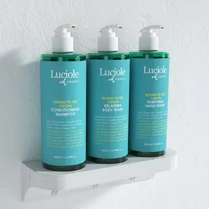 Bagno 400ml ABS triplo supporto a parete pompa dispenser di sapone liquido di Shampoo doccia Gel lavaggio a mano
