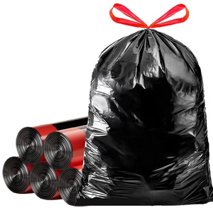 Bolsas de Basura de Plástico Desechables Resistentes, Impresas con Grabado Personalizado, de HDPE/LDPE, Impermeables, para Cocina y Baño, en Rollo, con Sellado Térmico - Product Image 1