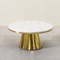 QIANCHENG pieds en métal pour table basse fabricant guangzhou prix de gros meubles de salon table basse ronde gigogne