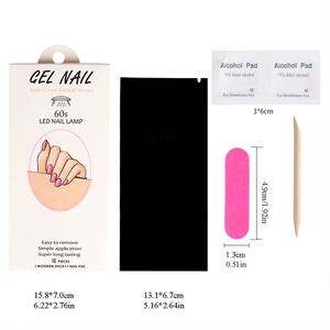 Autocollants pour <span class=keywords><strong>ongles</strong></span> en gel semi-durci 16 pièces bandes d'<span class=keywords><strong>ongles</strong></span> en gel souple à couverture complète <span class=keywords><strong>avec</strong></span> lampe adhésive UV/LED durci imperméable à l'eau longue durée - Product Image 3