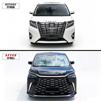 Kit carrosserie complet pour Toyota Alphard Vellfire Série 30 2015-2021 Style LM500h Pare-chocs avant et arrière Jupes latérales Calandre Phares