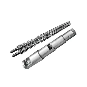 Factory Direct Sale conical twin screw and barrel extruder screw barrel for Plant