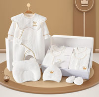 Ensemble de Vêtements en Coton pour Bébé Nouveau-né Fille, Barboteuse et Pantalon Décontracté Couleur Unie d'Automne