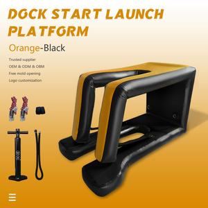 <b>Inflatable</b> PVC Hydrofoil Surfboard Dock Platform With Hand Pump for Beginner Ocean Waters Water Sports Tools JFS-01 Customizable - Product Image 5