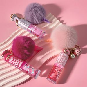 Wholesale Vegan MAGIC LIP Gloss <b>Sunscreen</b> Clear Lovely Heart Glitter Lip Oil <b>Waterproof</b> Makeup Color-Changing Herbal Liquid - Product Image 1
