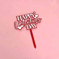 Süße 'Ich Liebe Dich' Herz-Kuchendekoration Acryl Cake Topper Valentinstag Party DIY Cupcake Dessert Backzubehör Geschenkidee