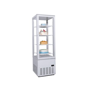 240l Countertop Displays Four Glass Sided <b>Fridge</b> Candy Showcase Dss-239w4 Countertop Showcase - Product Image 1