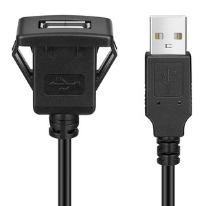 Snap Socket Dashboard Panel Stecker auf Buchse USB Unterputz-Verlängerung kabel - Product Image 3