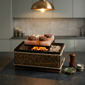 Bloc de sel de l'Himalaya raffiné de qualité supérieure, taille personnalisable pour la cuisson au barbecue et l'utilisation en cuisine - Product Image 1