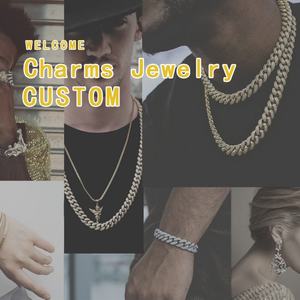 Joyería Hip Hop Personalizada al por Mayor, Collar de Cadena Cúbica con Colgante de Acero Inoxidable Plateado Personalizado para Hombres y Mujeres - Product Image 3