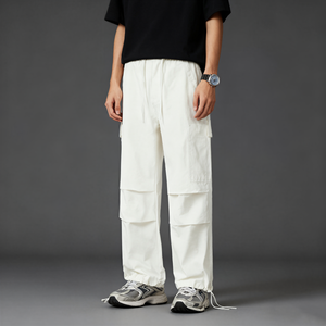 TKAN345 Pantalones rectos multibolsillo de invierno Pantalones cargo de material de algodón personalizados para hombres Pantalones cargo de diseño Logo Ropa DE TRABAJO Pantalones cargo - Product Image 2