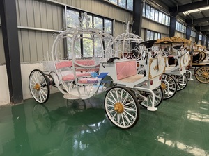 รถม้าแต่งงานสีชมพูฟ้ารูปฟักทอง ราคาดีที่สุด สำหรับเจ้าหญิง งานแต่งงานสุดหรู และการท่องเที่ยวชมวิว - Product Image 3