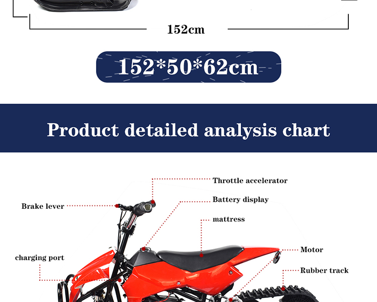 2021 New Winter Snow ATV Scooter/Snow ski Bike/Snow racer