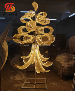 Arco Metálico de Lujo con Forma de Árbol de Navidad para Decoración de Salón, Soporte Metálico con Luz LED, Soporte de Fondo de Hierro - Product Image 2