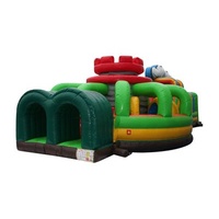 Parcours d'obstacles gonflable de 65 pieds pour les jeux actifs en plein air et les activités pour enfants