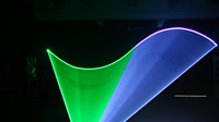 Lumière laser d'animation RVB pleine couleur 20W étanche IP65 DMX512 pour spectacle laser extérieur pour concert et événement