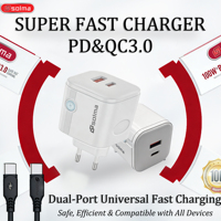 Pengisi Daya Cepat Dual Port KC CB CE Desain Keluarga Terbaru 2026 45W Pengisi Daya Super Cepat untuk Samsung Xiaomi iPhone