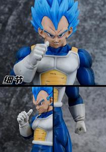 Figurine d'action <span class=keywords><strong>Vegeta</strong></span> Super <span class=keywords><strong>Saiyan</strong></span> Bleu le plus puissant, 28 cm, en PVC, figurine de manga DBZ, jouet d'anime. - Product Image 2