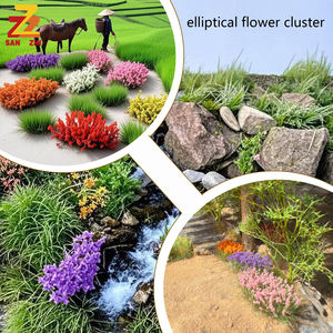 โมเดลช่อหญ้าจิ๋ว ช่อดอกไม้จิ๋ว แบบจำลองฉากไม่สมมาตร ทำจากพลาสติก DIY งานแฮนด์เมด ขนาด 0.8 ซม. - Product Image 5