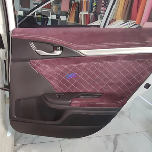 Kit <span class=keywords><strong>de</strong></span> Reequipamiento Interior <span class=keywords><strong>de</strong></span> Lujo en Alcántara Morado Beige para Honda, Panel <span class=keywords><strong>de</strong></span> Control Tapizado en Cuero, Revestimiento <span class=keywords><strong>de</strong></span> Puerta, Mejora del Interior del Vehículo - Product Image 1