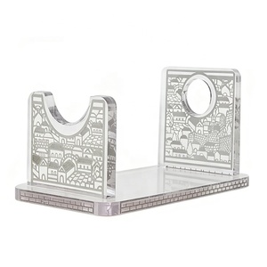 Soporte de Acrílico Transparente con Diseño de Jerusalén Personalizado, Soporte de Lucite para Shofar, Base de Exhibición para Shofar, Regalo Judaico para Rosh Hashanah - Product Image 6