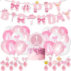 DAMAI Kids Birthday Party <b>Decoration</b> Set Party <b>Balloons</b> <b>Decorations</b> for Birthday Happy Birthday Cake Topper Sets - Product Image 1