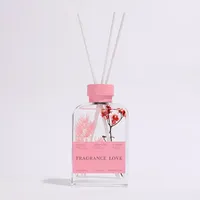 Vente en gros Coffret cadeau aromathérapie 200ml Flacon diffuseur à roseaux Cadeau d'anniversaire Saint Valentin 30g Set diffuseur à roseaux en flocon de cire