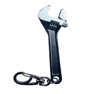 10mm Ratcheting Wrench Keychain Metal <b>Key</b> <b>Ring</b> Multi-Function Use Car Accessories Mini Shaped Adjustable Tools <b>Bag</b> Pendants - Product Image 6