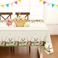 Nappes jetables en plastique à motif infini, faites à la main, pour mariage, fête, maison, extérieur - Imperméables et anti-taches