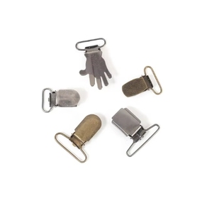Clip de correa de hebilla de pico de pato de aleación de zinc ecológico al por mayor de fábrica pegado y no pegado para camisas y correas de equipaje - Product Image 1