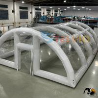 Dôme de piscine gonflable transparent et hermétique pour l'extérieur, abri de piscine pour l'hiver