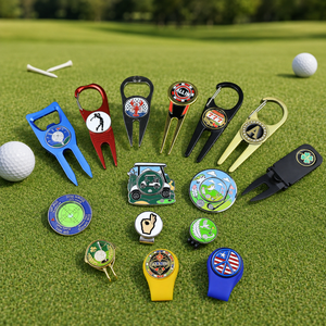 Golf Ball Marker Blanks Engraving Unique Gold <b>Box</b> Logo Plating Black Snapback Blip Novelty Tag Edge South Antique Modern - Product Image 1