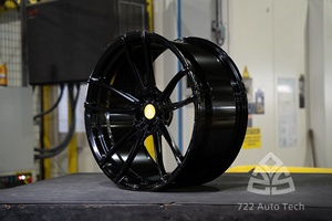 ล้อแม็กซ์ 722Auto T6 ฟอร์จ น้ำหนักเบา ขนาด 17-20 นิ้ว 5x100 5x112 5x114.3 5x120 ขอบเว้าลึก สีดำเงา สำหรับรถยนต์นั่งส่วนบุคคล - Product Image 2