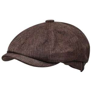 Winter- en herfsthoofdtooi in Britse stijl met brede rand voor mannen en vrouwen, groot formaat, retro-stijl baret - Product Image 5