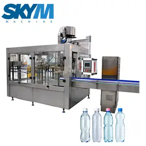 Otomatik 2000BPH içme maden şişeleme su şişe dolum makineleri için SKYM makine üreticileri