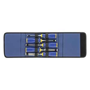 IRWIN - 10503429 MS500-Jeu de ciseaux tout usage dans un portefeuille (5 pièces) -EAN 05706915034295 MARTEAUX ET CISEAUX CISEAUX - Product Image 1