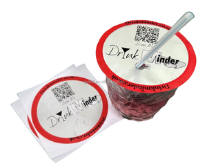 Tự dính cốc rượu Nắp nhãn dán cốc nước giải khát nắp với thiết kế chống ma túy tráng và vật liệu sáng tác - Product Image 2