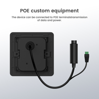 Lecteur de contrôle d'accès QR étanche IP66 Feocey FC7735 avec Ethernet PoE, contrôle d'accès RFID et lecteur de codes-barres pour kiosque, en matériau ABS, 13,56 MHz