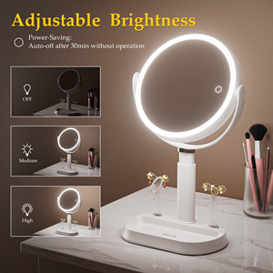 <span class=keywords><strong>Espejo</strong></span> de Maquillaje POWERME con Luces, Interruptor Táctil, <span class=keywords><strong>Espejo</strong></span> de Mesa Iluminado con Aumento - Product Image 4