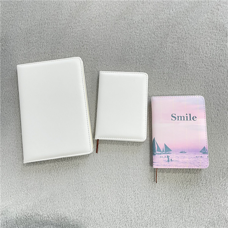 Белые сублимационные заготовки «сделай сам», искусственная кожа, журнал, дневник, A5, A6, толстый переносной блокнот для термопечати