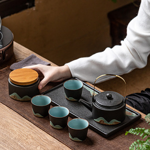 Tasses à thé Kung Fu en porcelaine chinoise, coffret cadeau en céramique, tasse à thé anglaise, ensemble de théière, petit ensemble de tasses à thé en céramique, prêt à être expédié - Product Image 3