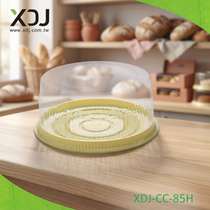 กล่องเค้กพลาสติกทรงกลม XDJ พร้อมฝาใส PET รุ่น XDJ-CC-85H - Product Image 2