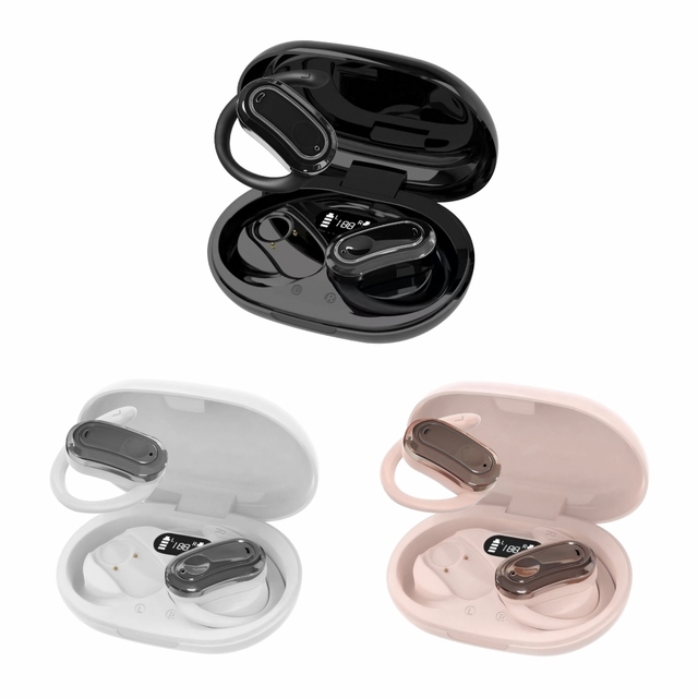 2024 New Open-Ear Wireless Headphones Comfortable Non-In-Ear Design Sports Headset Pain-Free Wear OWS