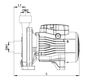 Động cơ một pha AC loạt Bơm ly tâm với cánh quạt bằng thép không gỉ - Product Image 3