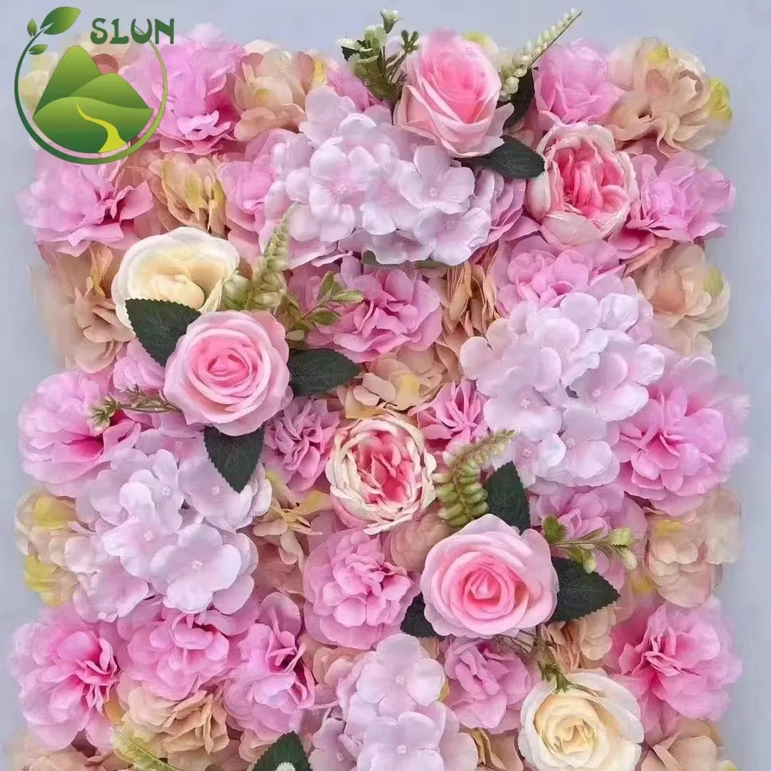 Fleurs pour décoration mariage jardin vertical artificiel gazon artificiel toile de fond de mur pour la maison