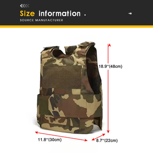 Gilet tactique léger à dégagement rapide, camouflage, respirant, prêt pour la jungle, pour la chasse en plein air et l'entraînement - Product Image 5