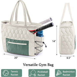 <span class=keywords><strong>Sac</strong></span> de <span class=keywords><strong>tennis</strong></span> de style nouveau pour femmes, <span class=keywords><strong>sac</strong></span> à main de <span class=keywords><strong>sport</strong></span> d'extérieur, <span class=keywords><strong>sac</strong></span> à bandoulière de <span class=keywords><strong>tennis</strong></span> élégant et tendance à motif diamant - Product Image 2