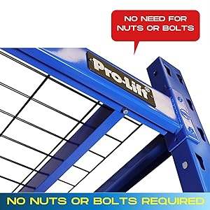 Estanterías de Acero Ajustables de Trabajo Ligero con Panel de Acero <span class=keywords><strong>Sin</strong></span> <span class=keywords><strong>Tornillos</strong></span> para Uso Industrial en Almacenes - Product Image 5