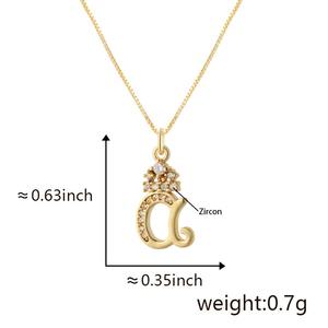 Vente en gros de produits explosifs de haute qualité Tempérament 26 lettres anglaises minuscules amour collier pendentif - Product Image 5