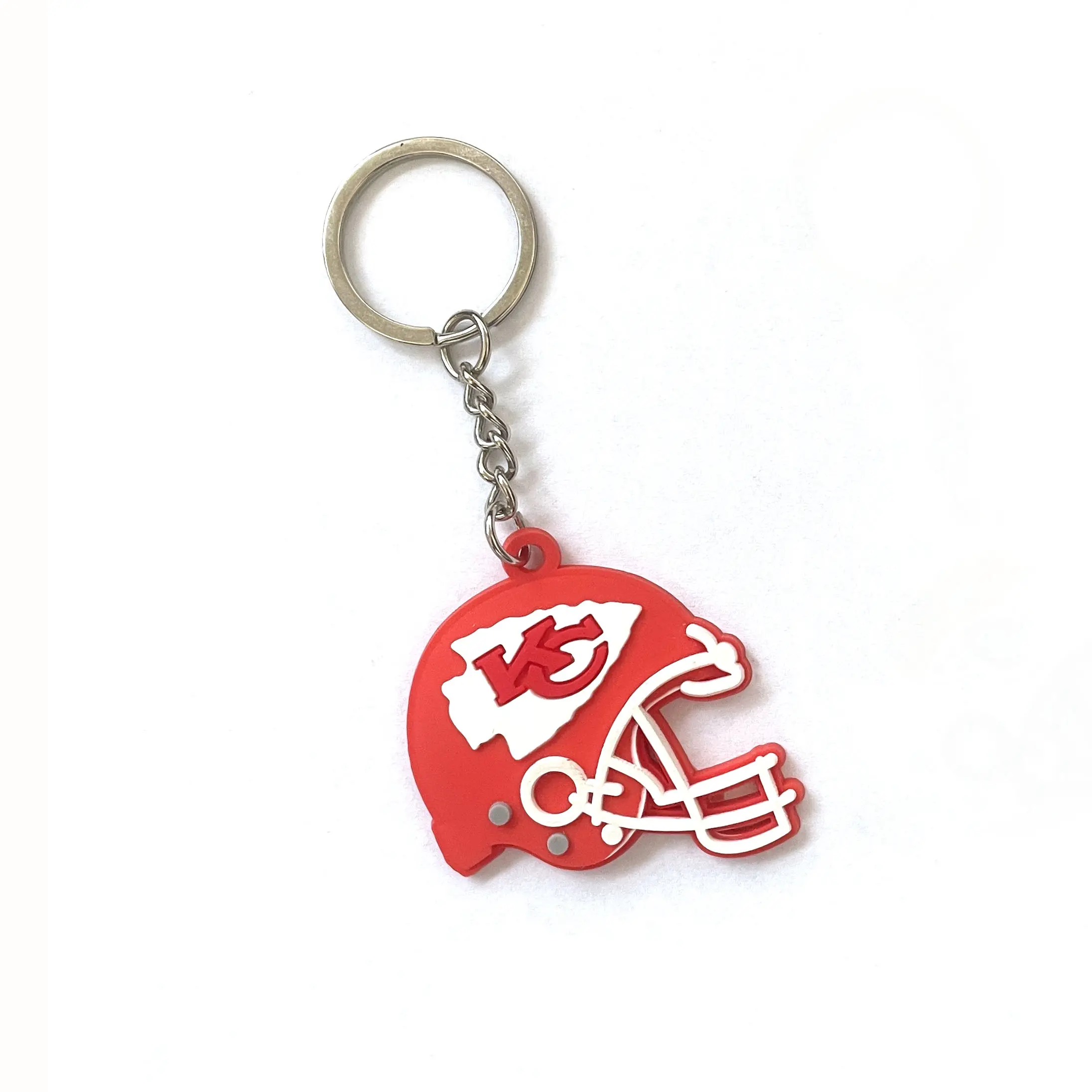 Souvenir Rugby American Keyring Custom PVC Rubber Ice Hockey Cap Keychains Baseball Hat Key chain Football Helmet Keychain